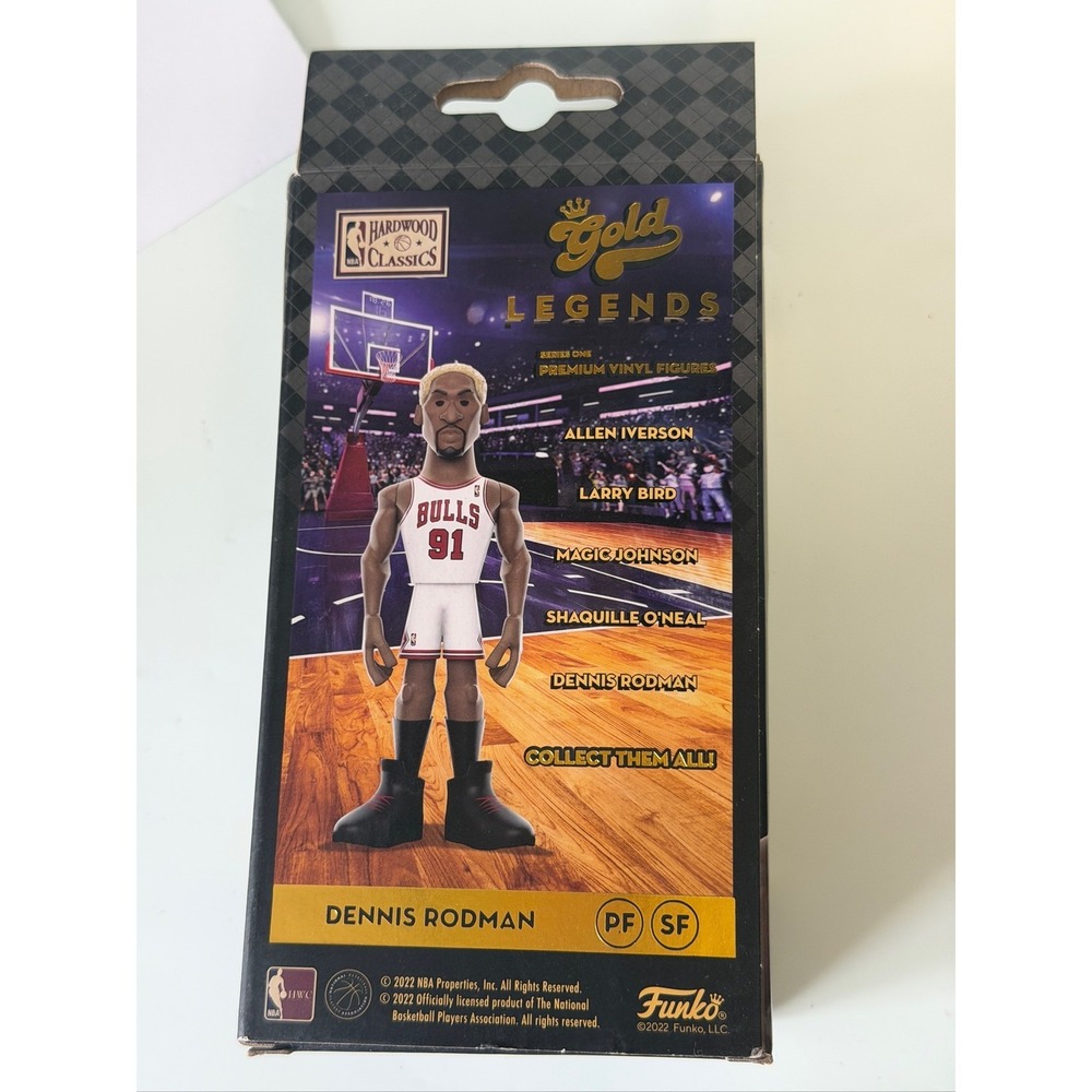 Funko Gold Legends Dennis Rodman‎ NBA Premium Vinyl Figure New